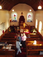 Interior of Pettinain Church, Lanarkshire